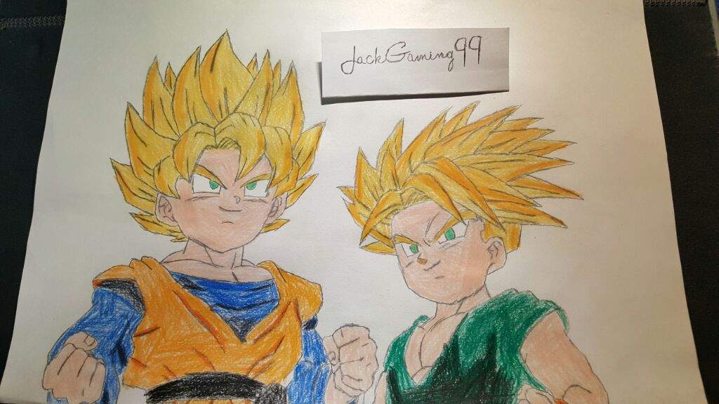 Goten And Trunks Fusion Reborn Drawing! DragonBallZ Amino