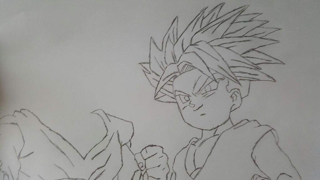 Goten And Trunks Fusion Reborn Drawing! DragonBallZ Amino