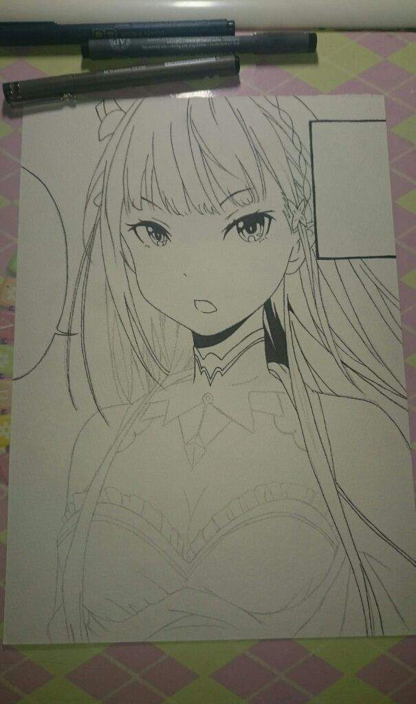 ¡Dibujo de Emilia Re:Zero! | DibujArte Amino