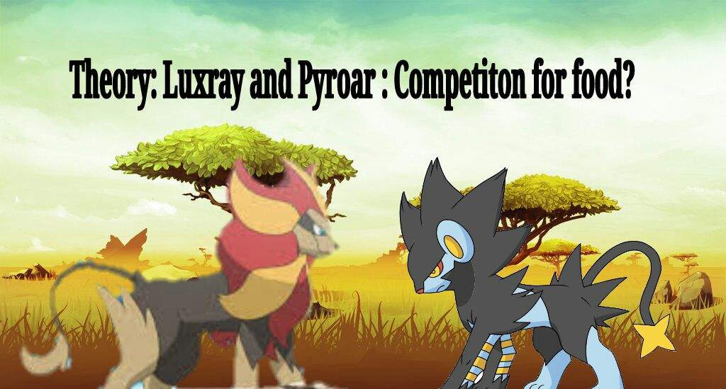 Theory Luxray And Pyroar Competiton For Food Pokemon Amino