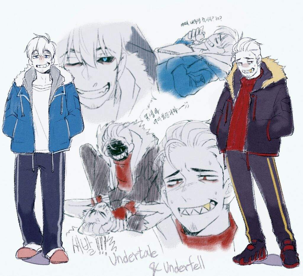 Ut Uf sans and papyrus human | Wiki | Underfell Universe Amino