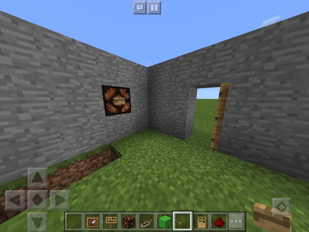 Minecraft Doorbell &amp; On A The Side Of One Of Your Walls 