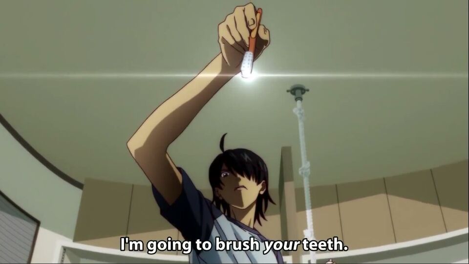 Made it to that Infamous toothbrush scene | Anime Amino