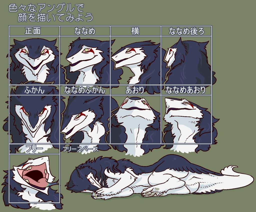 Sergal Face Angles | Furry Amino