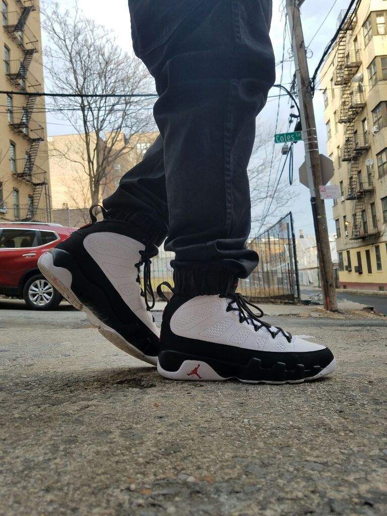 space jam 9s on feet