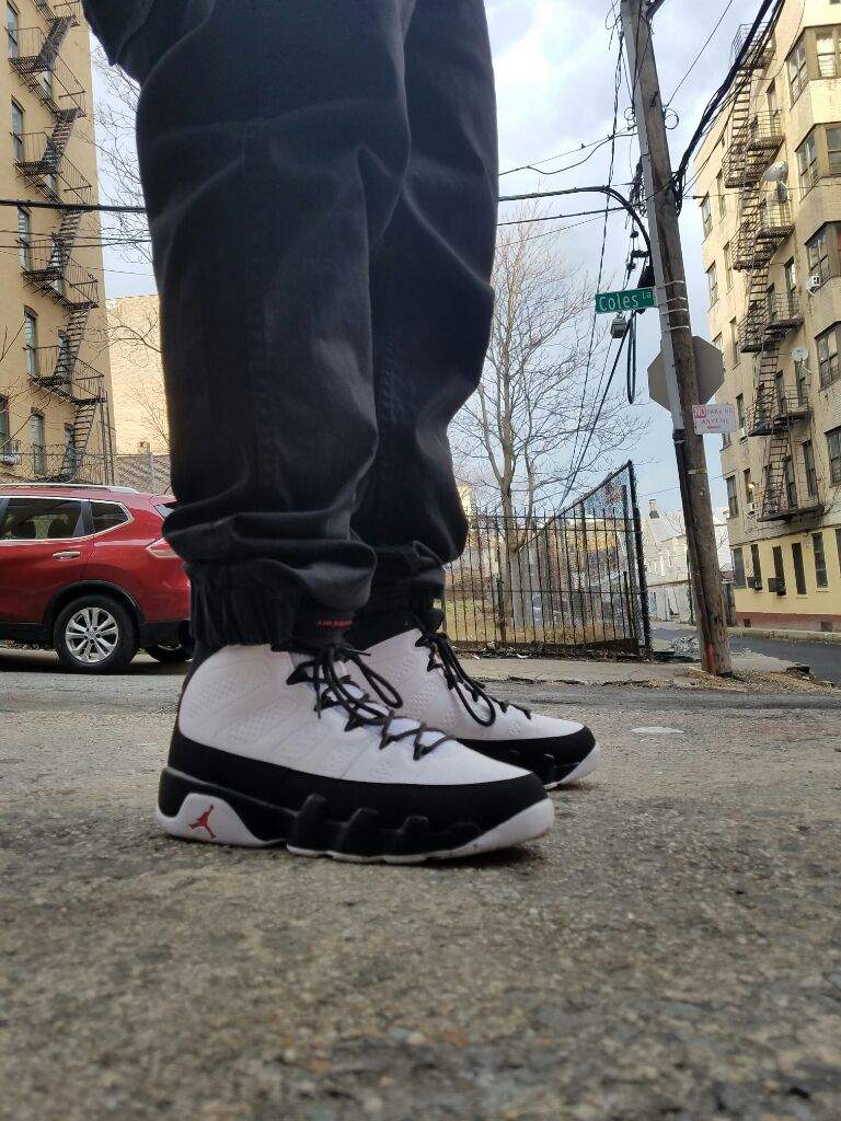 space jam 9s on feet