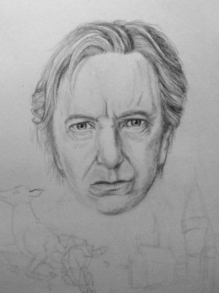 Alan Rickman Drawing In Perpetuity Harry Potter Amino