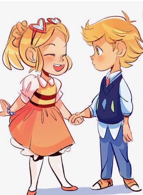 Little Chloe And Little Adrien Miraculous Amino