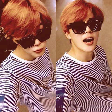 jimin striped t shirt