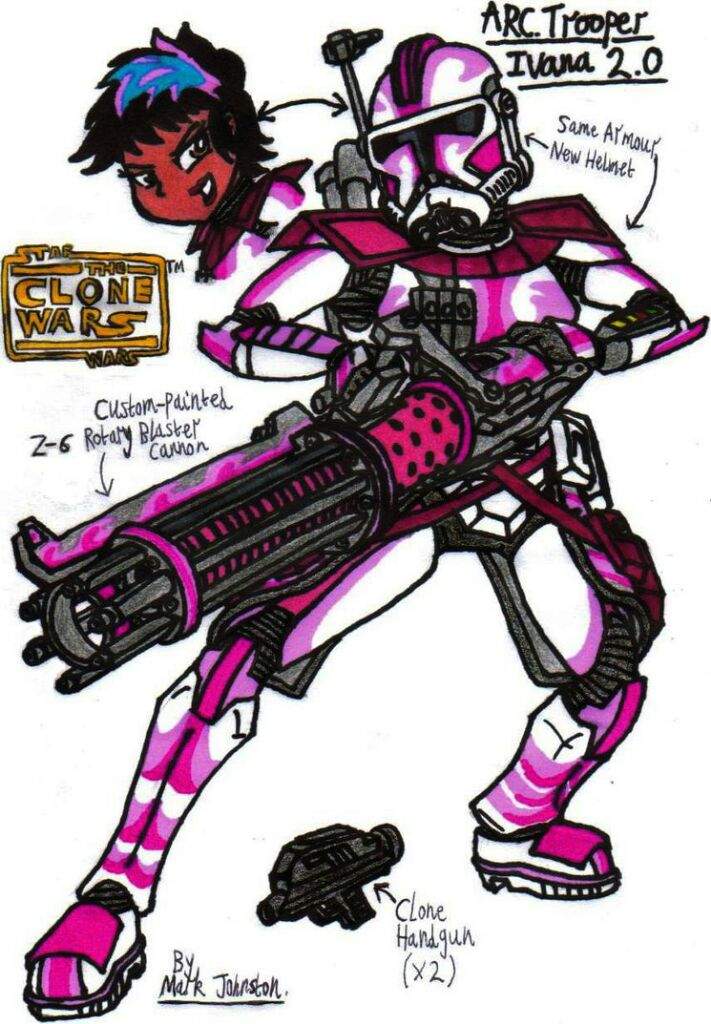 pink clone trooper