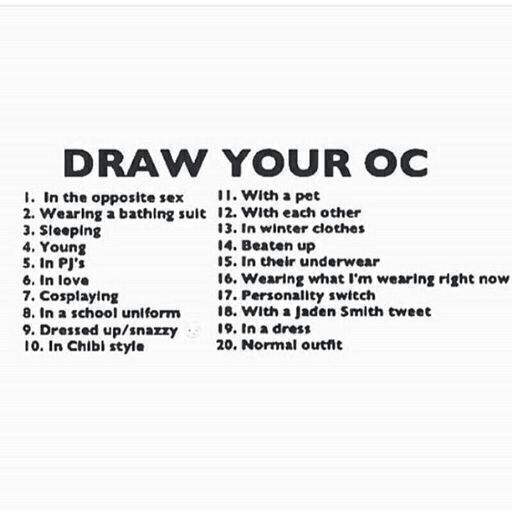 Draw Your OC Prompts 1 to 9 | Splatoon Amino