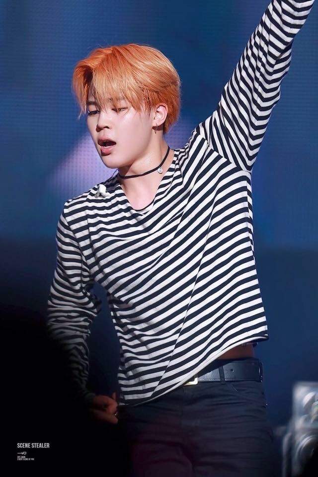 jimin striped t shirt