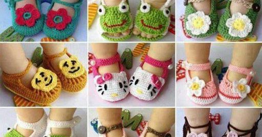 Preguntarse expandir patrón Cómo tejer sandalias crochet para bebé | Manualidades Amino