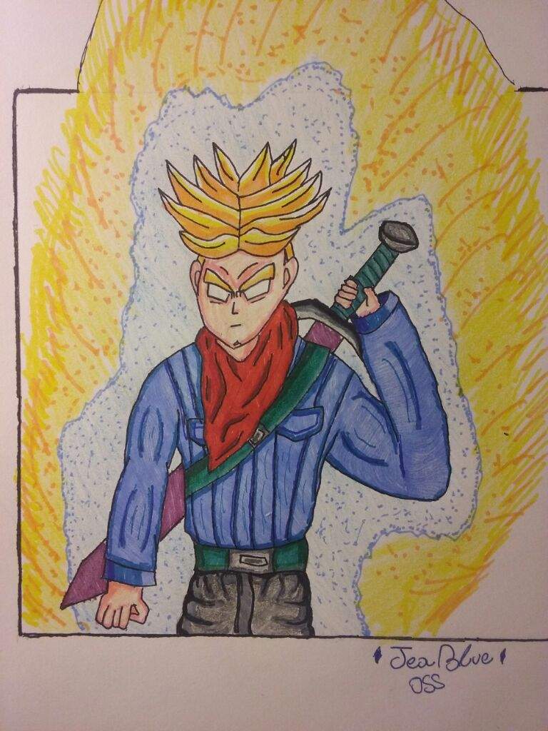 Future Trunks Super Saiyan Rage Drawing Dragonballz Amino