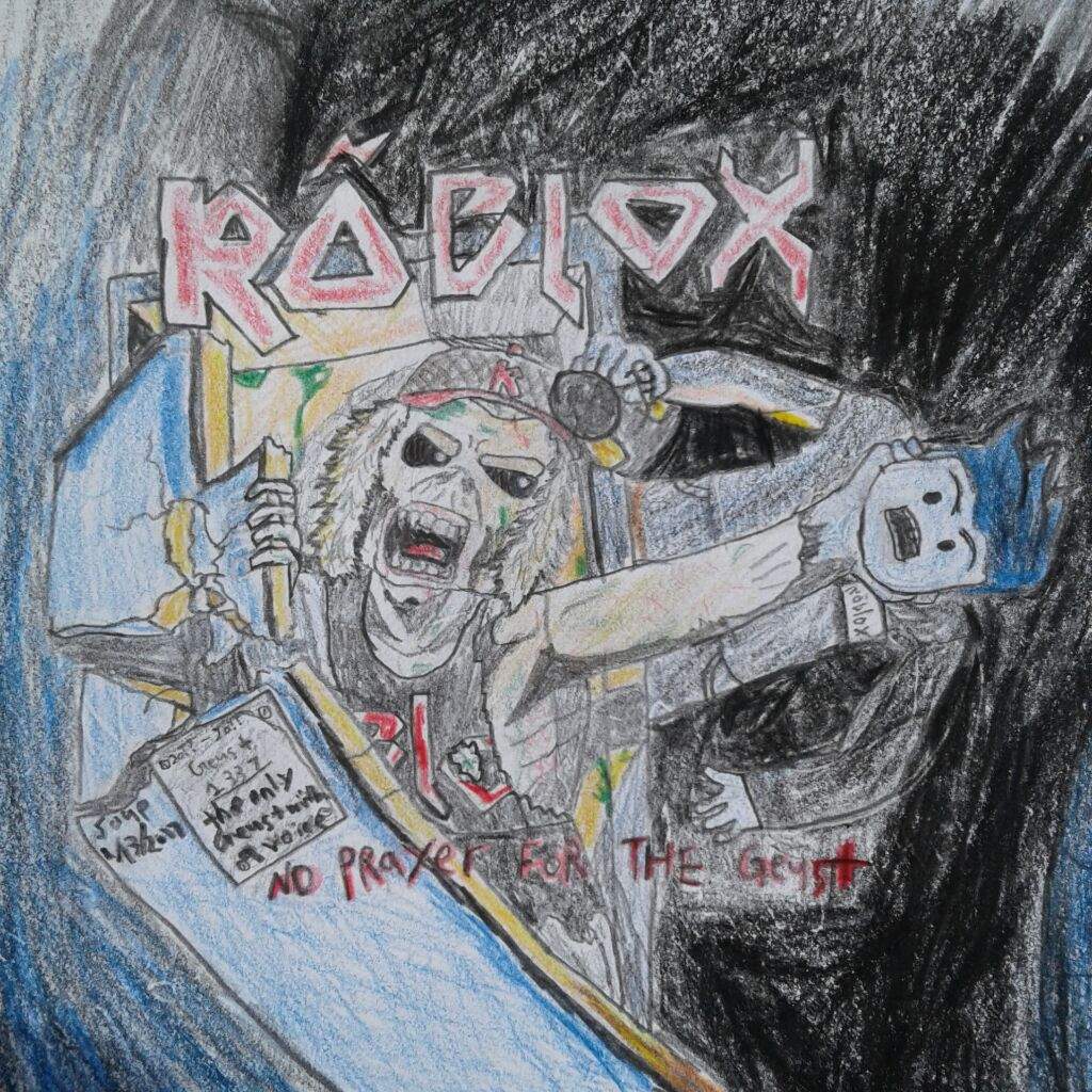 Roblox Iron Maiden Mashup Art Roblox Amino - id de graffitis en roblox