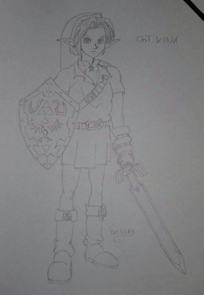 Oot Link Drawing Zelda Amino