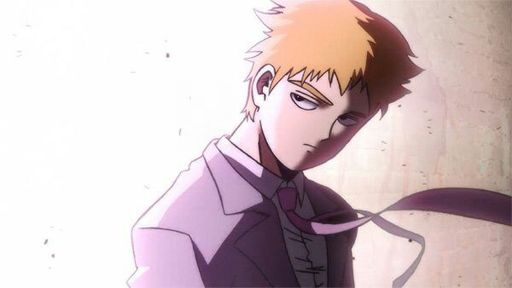 Reigen looks so badass in the third OP I had to make a wallpaper out of it  : r/Mobpsycho100