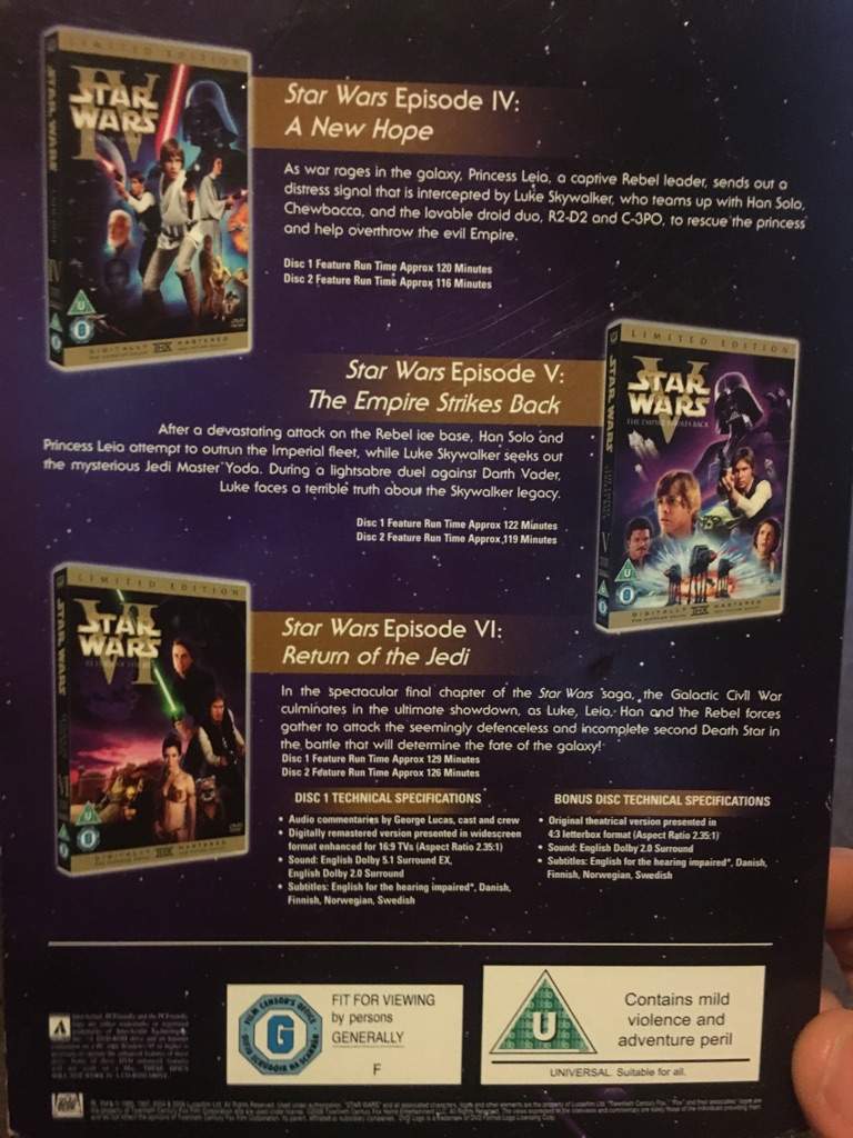 star wars limited edition dvd