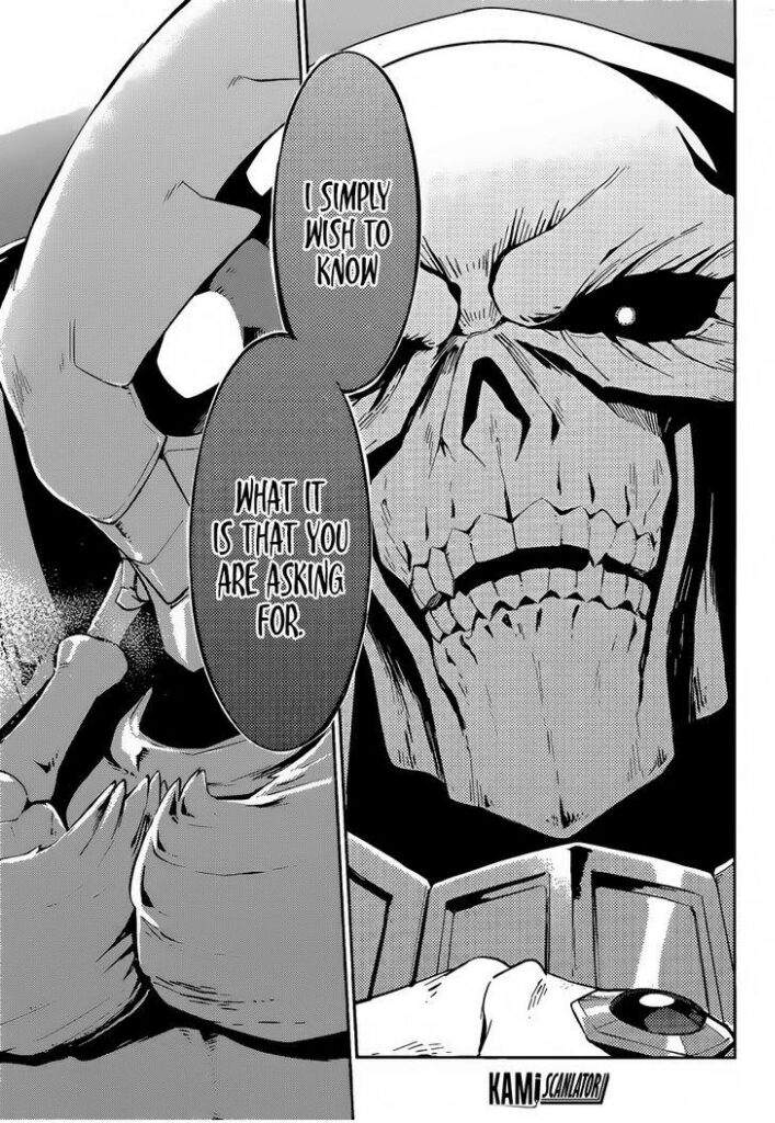 OVERLORD chapter 22. Albedo is so scary 😂. Also an unexpected ending ...