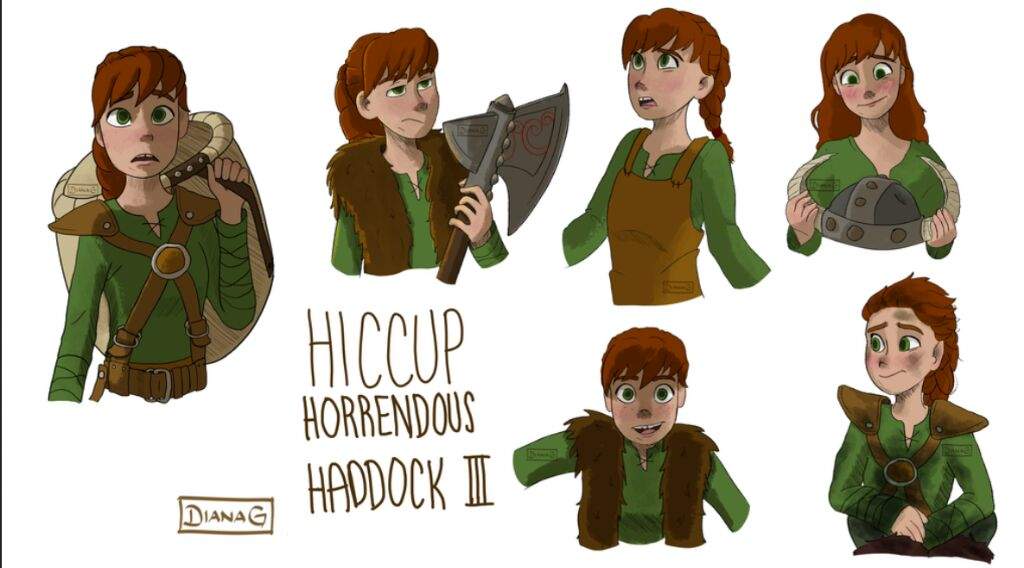 Fem Hiccup (reference sheet) .