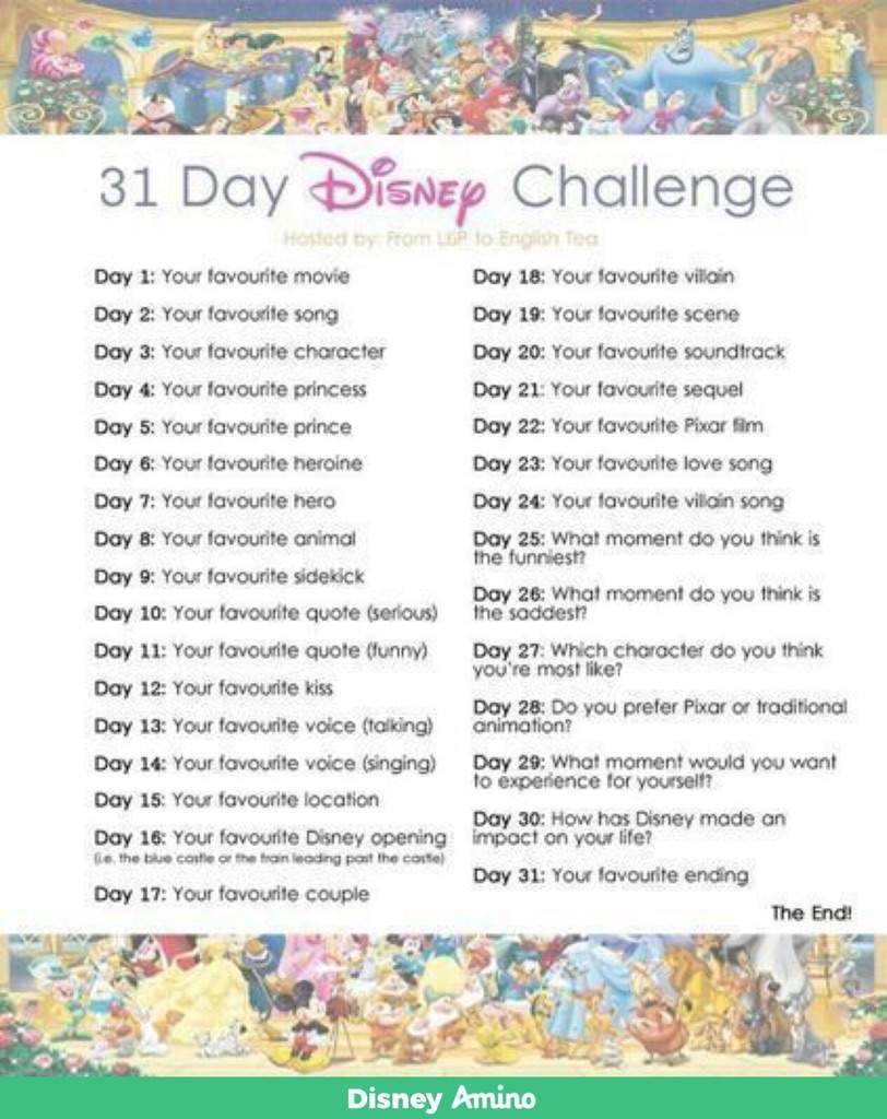 Disney Challenge: Day 1 | Disney Amino