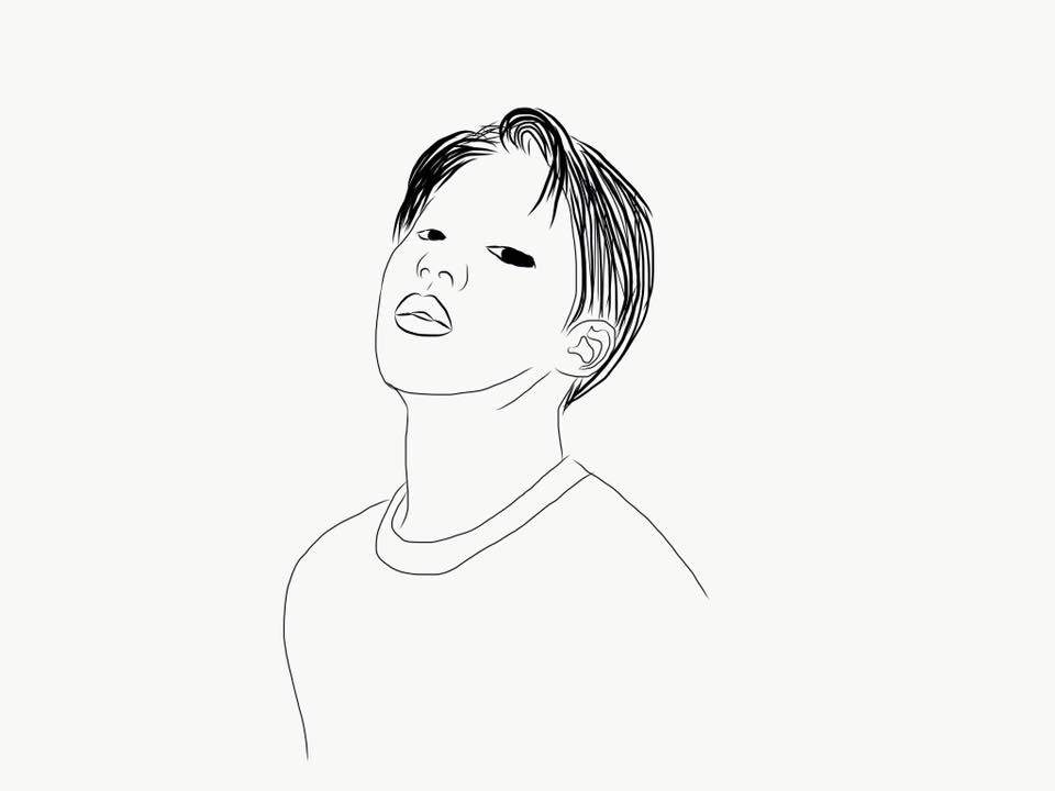 BTS Outline Drawings | Kpop FanArt Amino