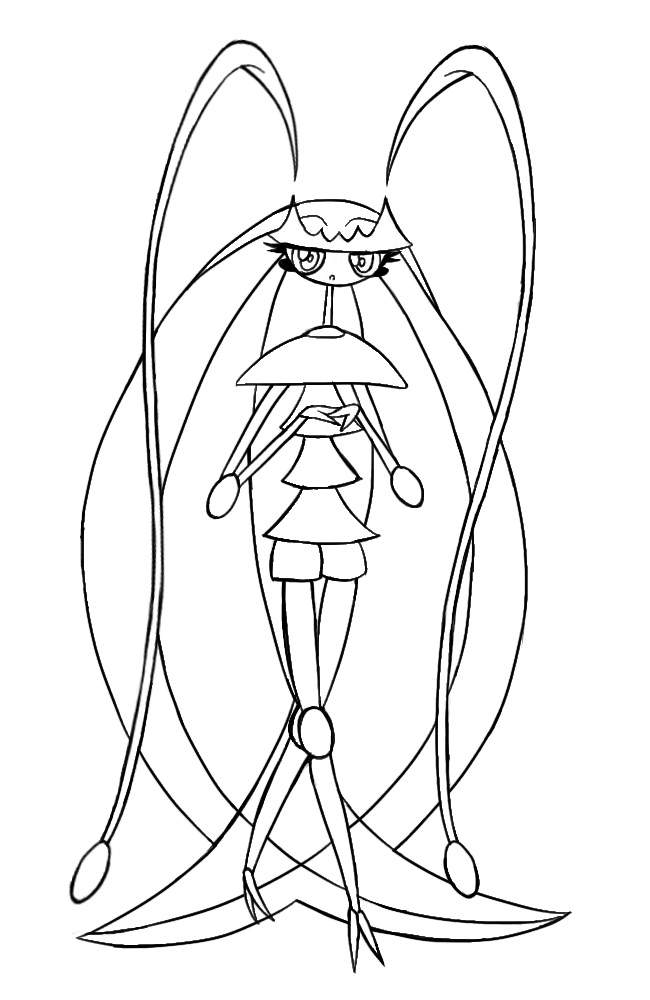 pheromosa coloring pages printable pokemon