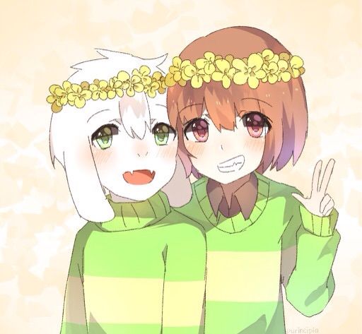 Chara and asriel | Undertale Amino