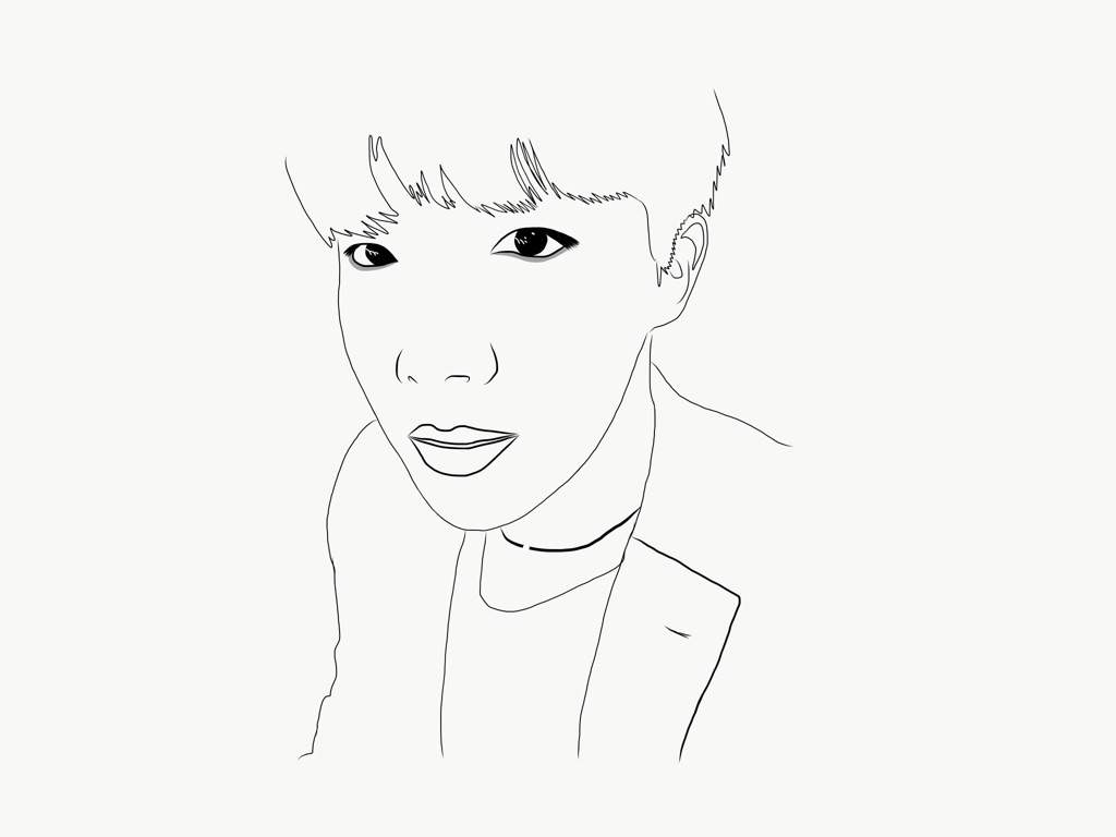 Download BTS Outline Drawings | Kpop FanArt Amino