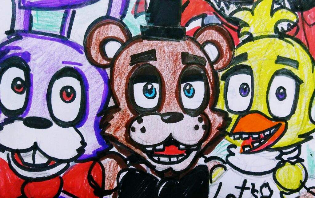 Fnaf 1 freddy bonnie chica foxy and.. | Five Nights At Freddy's Amino