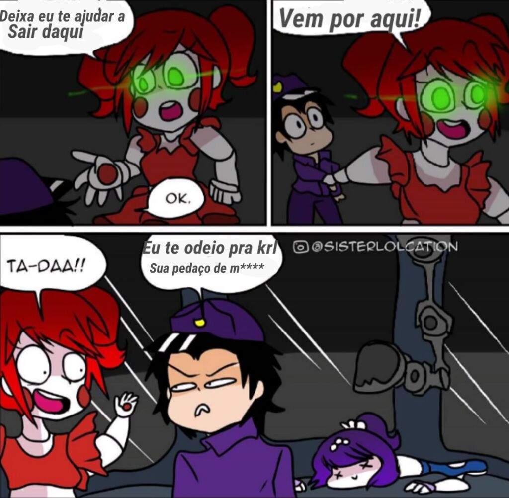 Mais Comics de Sister location | Five Nights at Freddys PT/BR Amino