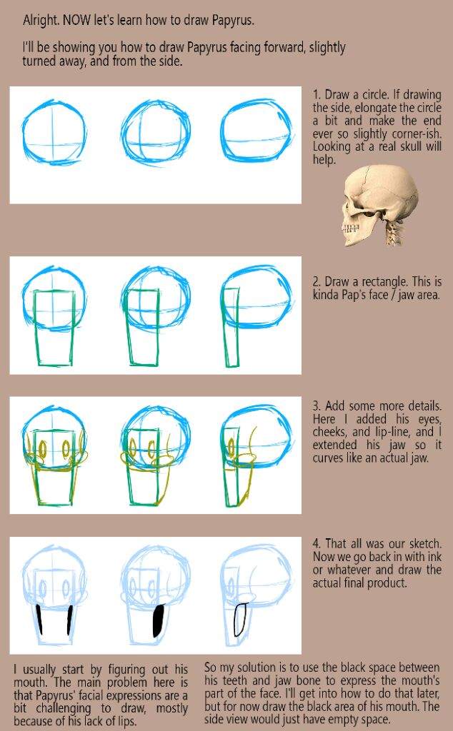 How to Draw Papyrus: a Tutoriel | Undertale Amino