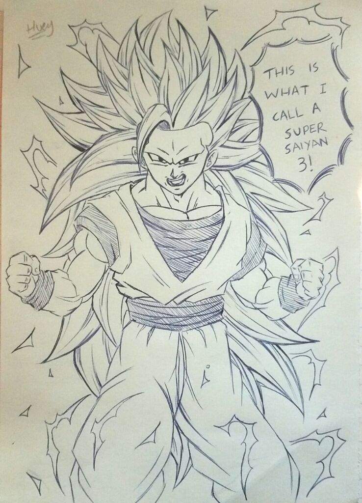 Pencil Goku Ssj3 Drawing