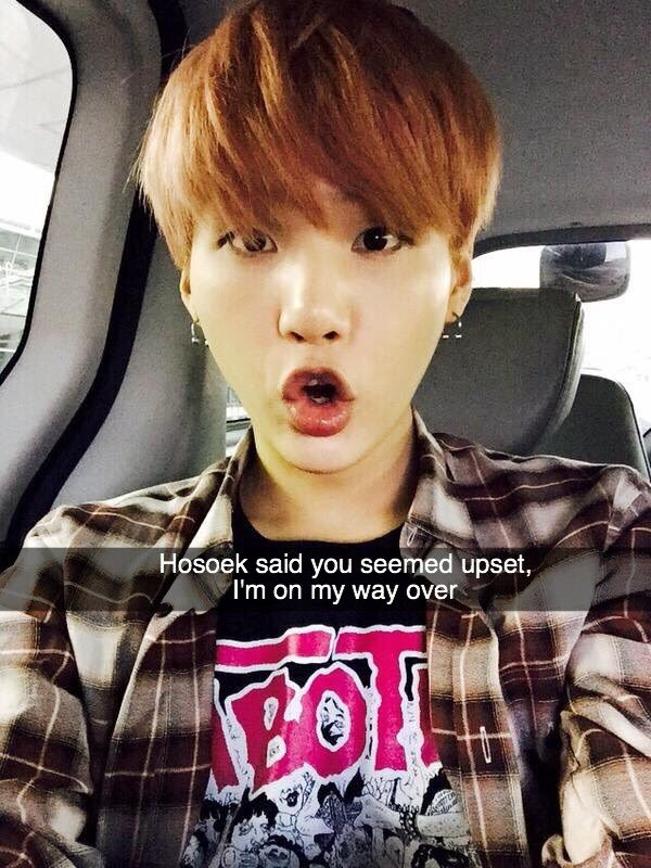 Snapchat imagines: Suga as your boyfriend💕 | ARMY's Amino