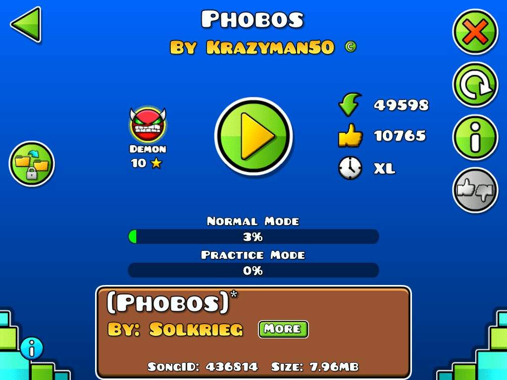 Phobos geometry dash на каком месте