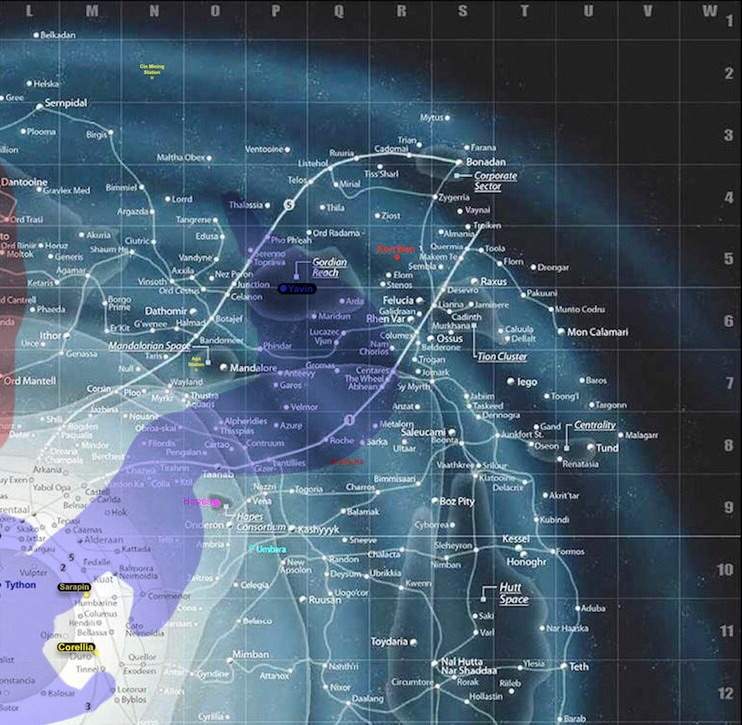 Amino Galaxy Map [Updated 1/19] | Star Wars Roleplay Amino Amino