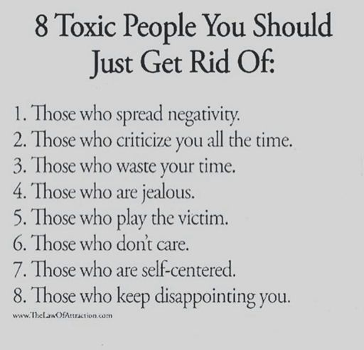 8 Toxic People You Should Just Get Rid Of | Supportive Amino Amino