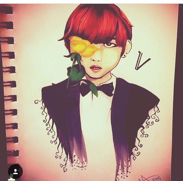 Fan art 🏻️ ️ kim tae hyung animated | Kpop Utopia Amino