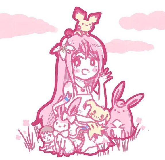 Lilypichu drawing all champions from lol bluematic