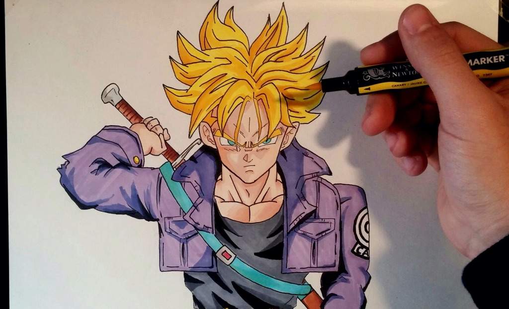 Wip Drawing Future Trunks Sword Dragonballz Amino