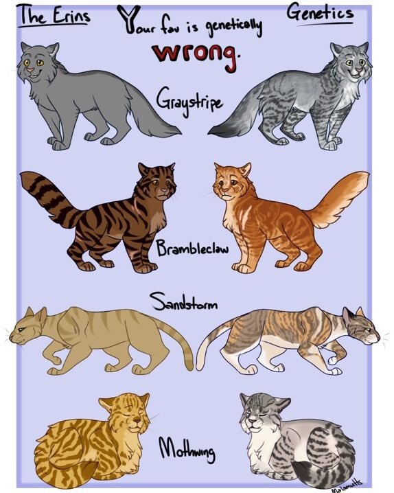 Warrior Cats Incorrect Genetics & Explanation | Warriors Amino