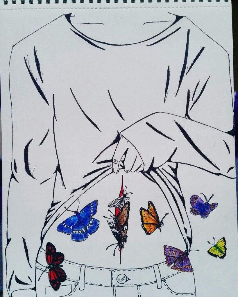 Butterflies in my tummy Drawing Amino