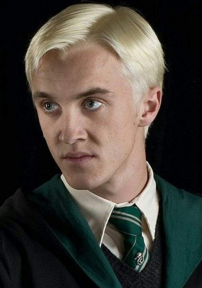 Draco Malfoy-Played by: Tom Felton
Draco Lucius Malfoy is a character in J. K. Rowling's Harry Potter series. He is a student