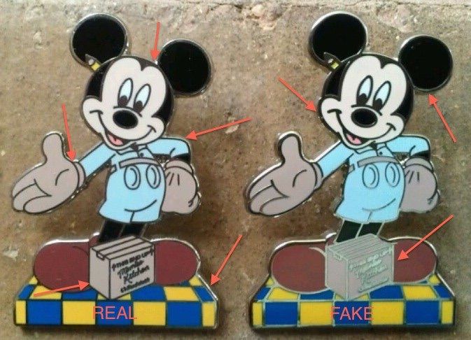 fake disney pins