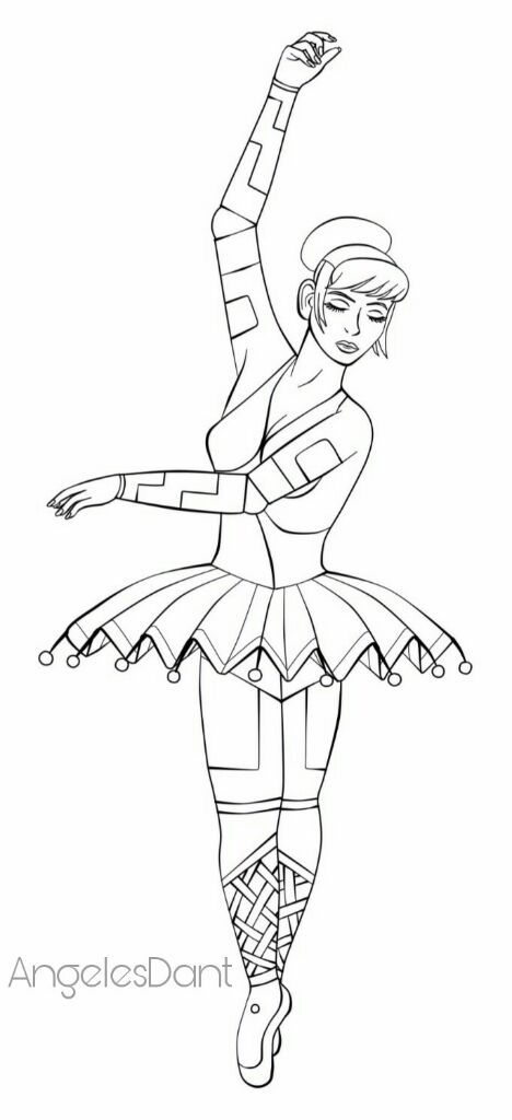 Ballora Coloring Pages Pictures To Pin On Pinterest Sketch Coloring Page