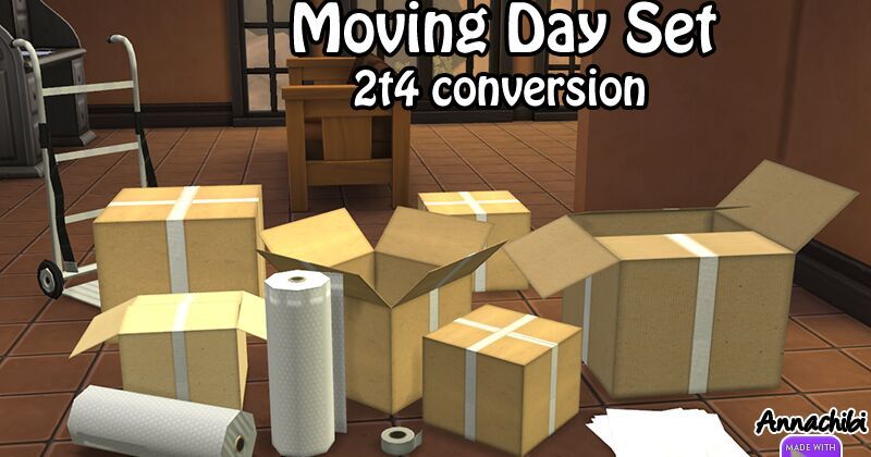 Does Anyone Know About Moving Boxes For The Sims 4 You Know Like Cardboard Boxes Sims Amino
