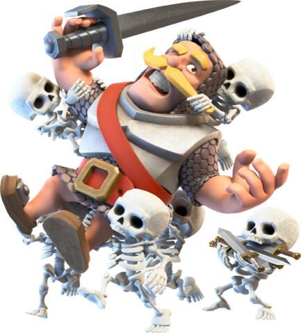 skeleton king clash royale