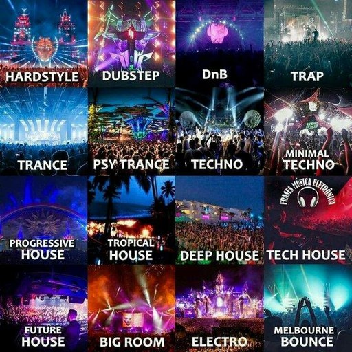 Resultado de imagen para subgeneros de la musica electronica