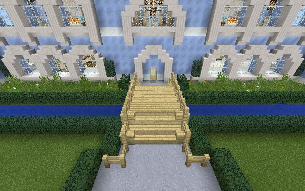 Icy Mansion building | Minecraft Amino