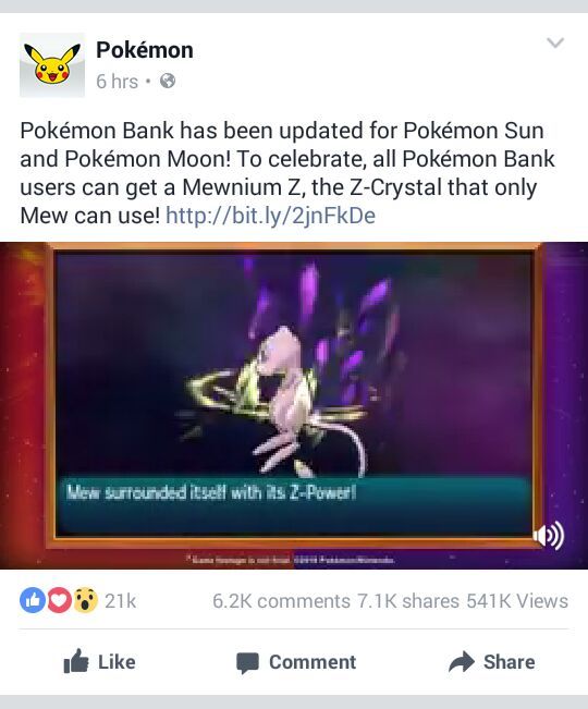 how to get pokemon bank mew